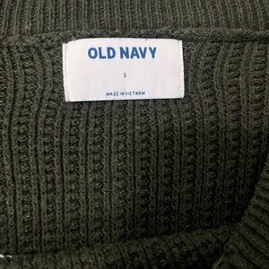 Old Navy Men's Dark Green Crewneck Sweater